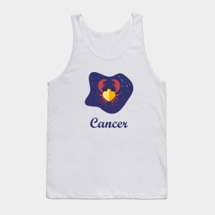 Cancer Zodiac Sign Constellation Sky Tank Top